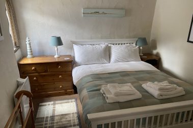 The downstairs double bedroom