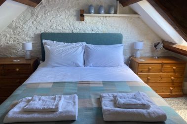 The king-sized bedroom