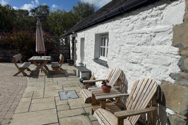 The south facing patio is sheltered and enjoys sunshine most of the day.